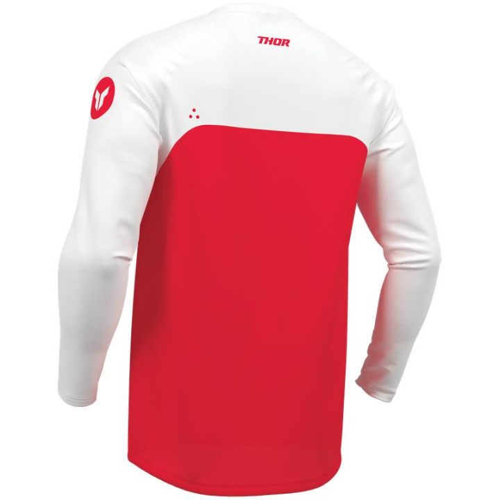 Maillot Thor ridemode menace rouge/blanc | Oxmoto