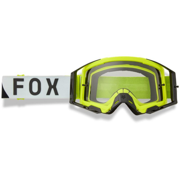 Lunettes FOX airspace tine fumé jaune fluo | Oxmoto