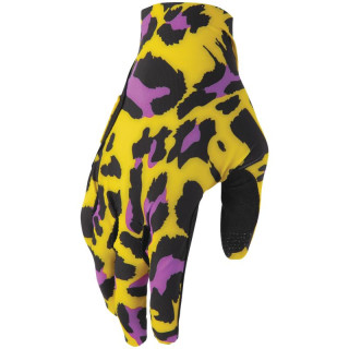 Gants Thor sportmode cheetah jaune/violet | Oxmoto