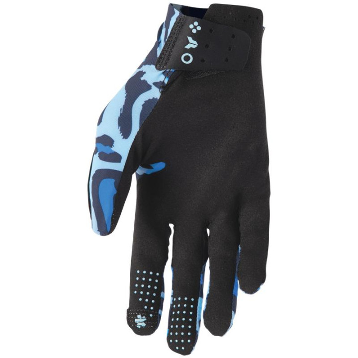 Gants Thor sportmode cheetah bleu | Oxmoto