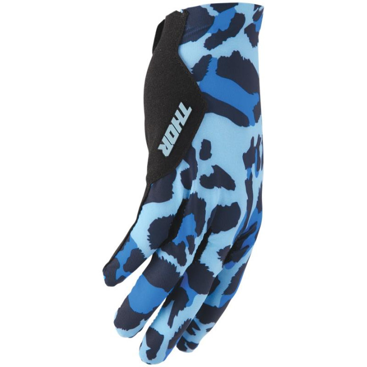Gants Thor sportmode cheetah bleu | Oxmoto