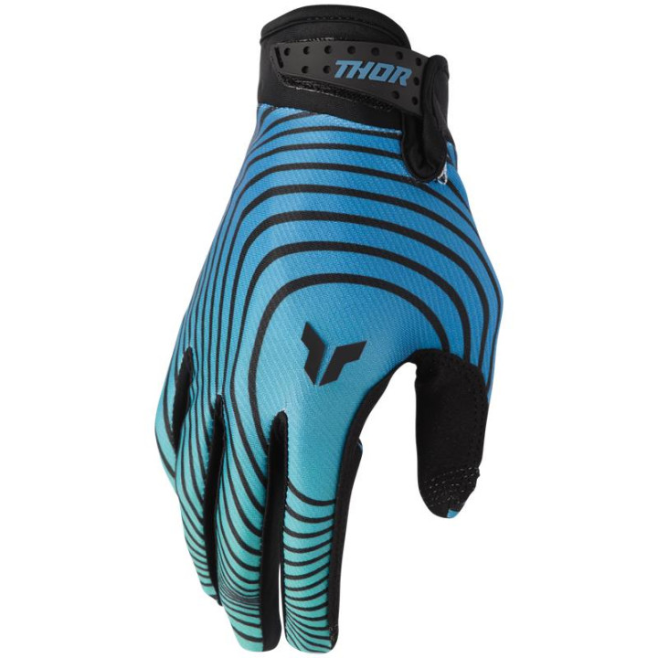 Gants Thor launchmode identity bleu/noir | Oxmoto