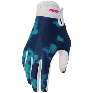 Gants Thor launchmode bleach bleu/blanc | Oxmoto