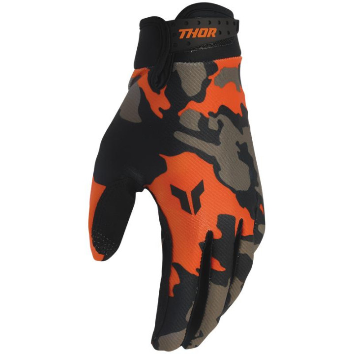 Gants Thor launchmode hunter orange/noir | Oxmoto
