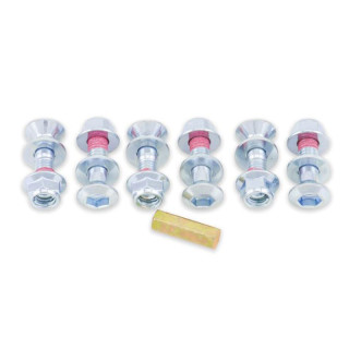 Kit vis et écrous de couronne Bolt m8 x 16mm argent | Oxmoto