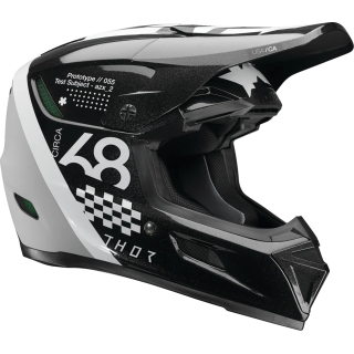 Casque Thor reflex riot noir/blanc mat | Oxmoto