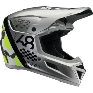 Casque Thor reflex riot gris/jaune mat | Oxmoto
