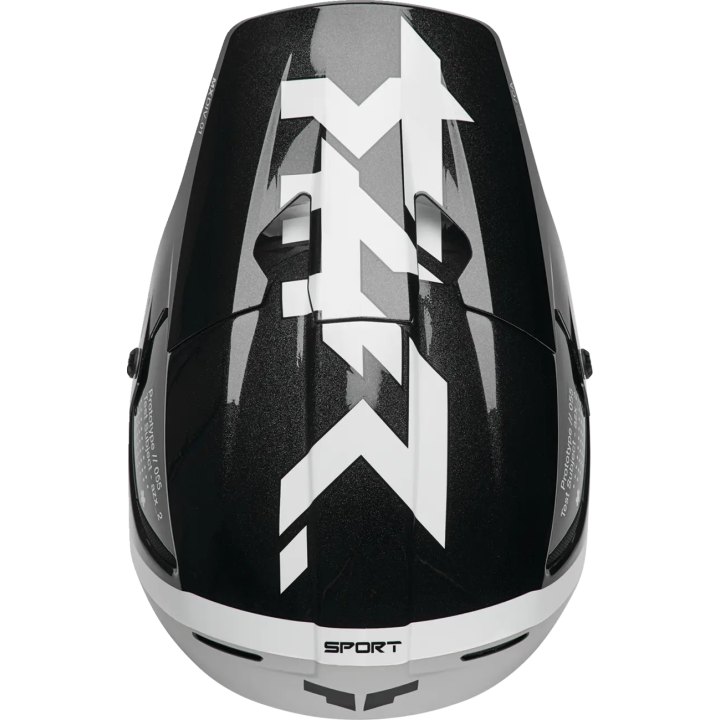 Casque Thor reflex riot noir/blanc mat | Oxmoto