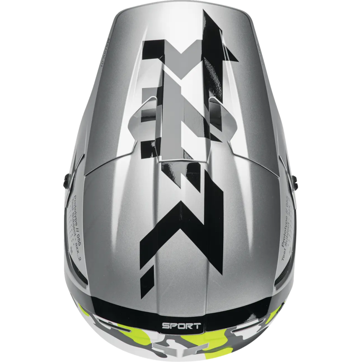 Casque Thor reflex riot gris/jaune mat | Oxmoto