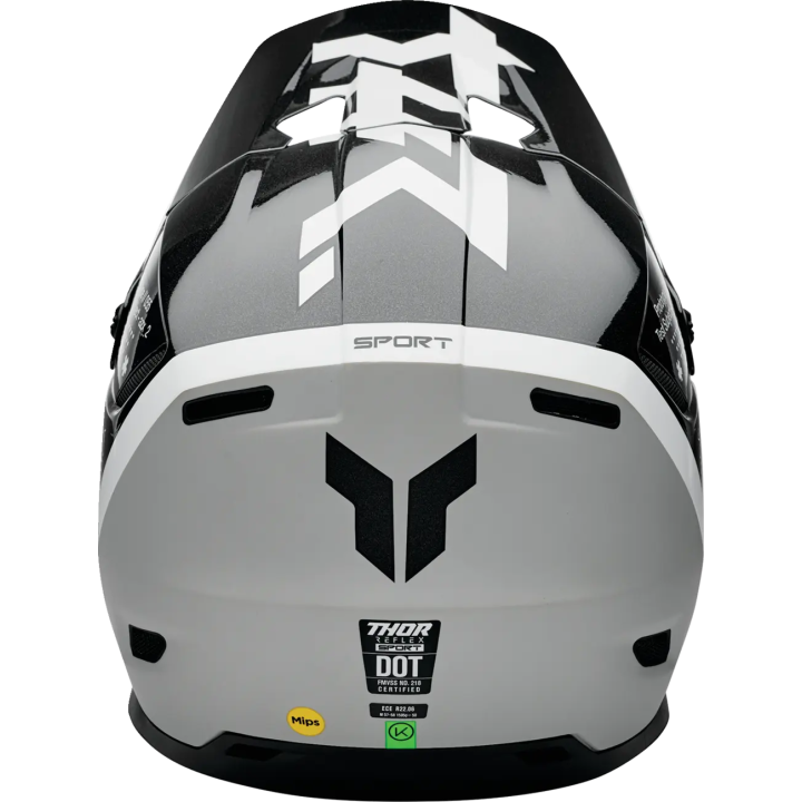 Casque Thor reflex riot noir/blanc mat | Oxmoto