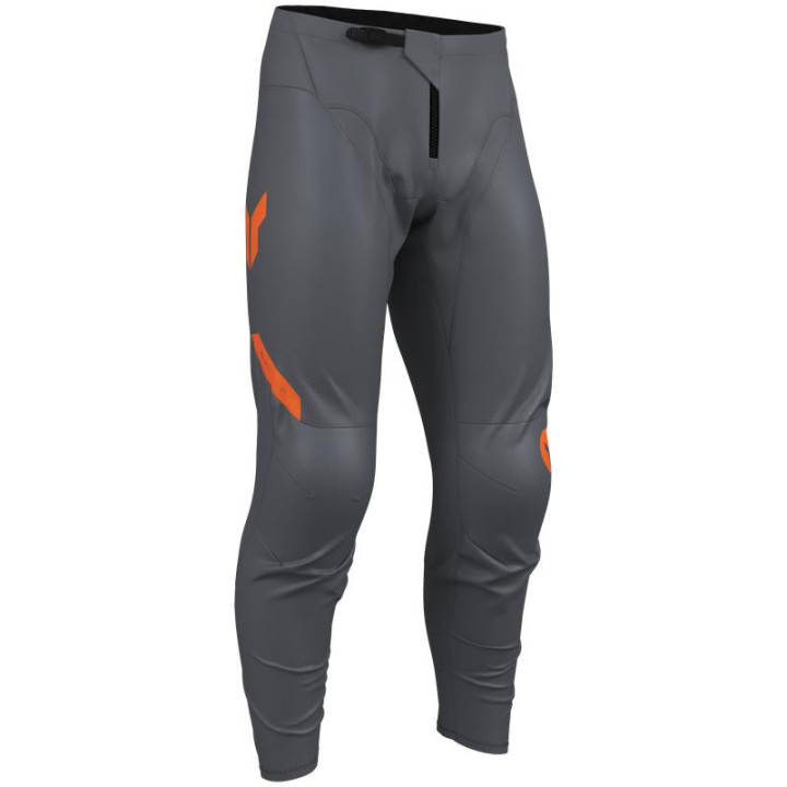 Pantalon enfant Thor ridemode menace gris/orange | Oxmoto