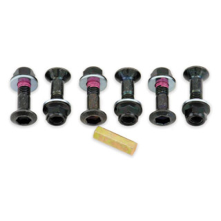 Kit vis et écrous de couronne Bolt m8 x 16mm noir | Oxmoto