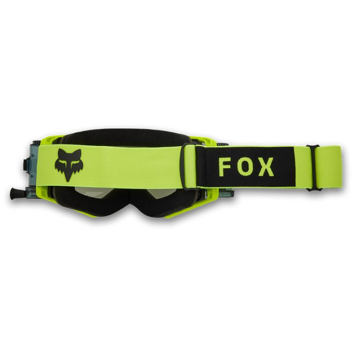 Lunettes FOX airspace rolloff jaune fluo | Oxmoto