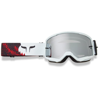 Lunettes FOX main kairos iridium blanc/rouge | Oxmoto