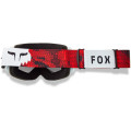 Lunettes FOX main kairos iridium blanc/rouge | Oxmoto