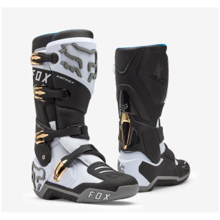 Bottes FOX instinct blanc/noir/gris | Oxmoto
