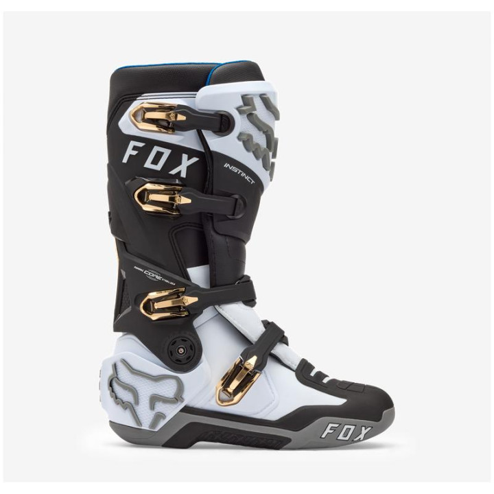 Bottes FOX instinct blanc/noir/gris | Oxmoto