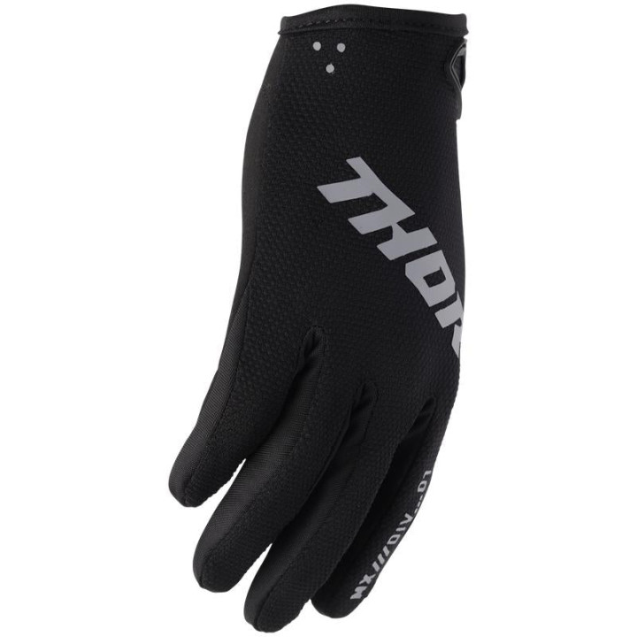 Gants enfant Thor ridemode static noir 3332-1989 | Oxmoto