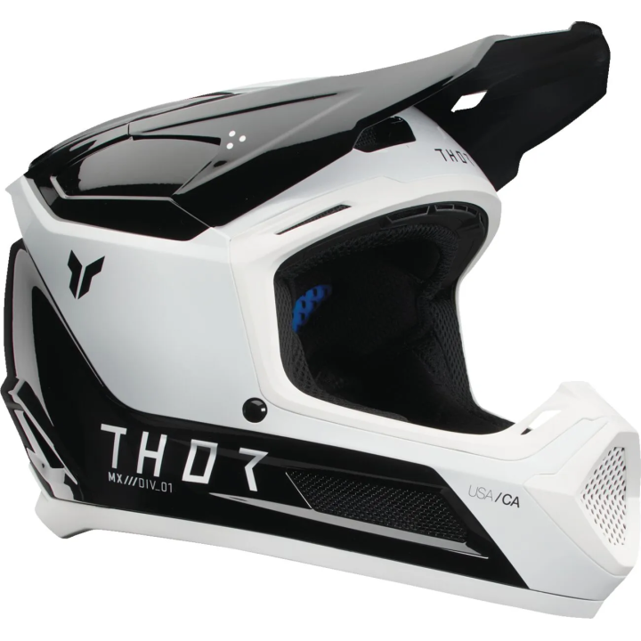 Casque enfant Thor fleet storm noir/blanc | Oxmoto