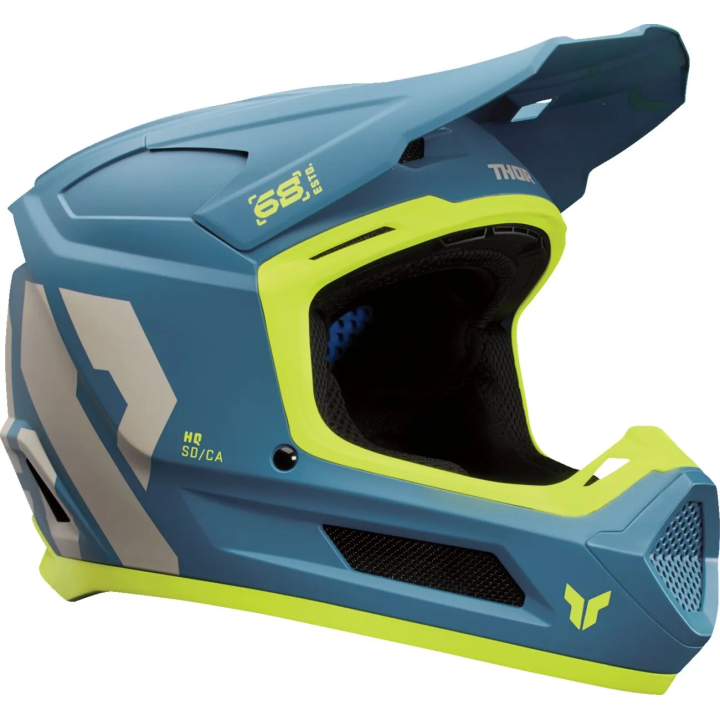 Casque enfant Thor fleet forge bleu mat | Oxmoto