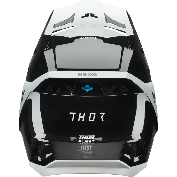 Casque enfant Thor fleet storm noir/blanc | Oxmoto