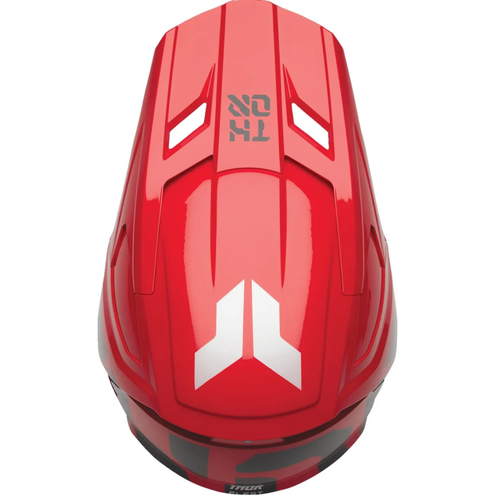 Casque enfant Thor fleet forge rouge | Oxmoto