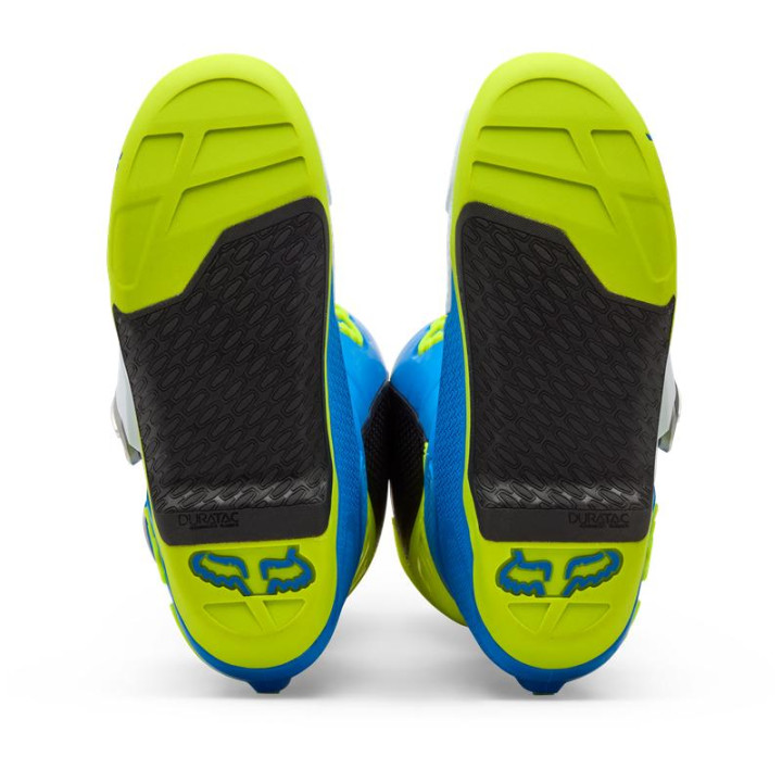 Bottes FOX motion bleu/jaune | Oxmoto