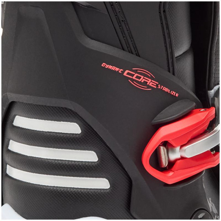 Bottes FOX motion blanc/rouge | Oxmoto