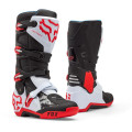 Bottes FOX motion blanc/rouge | Oxmoto