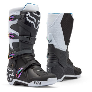 Bottes FOX motion noir/gris/blanc | Oxmoto