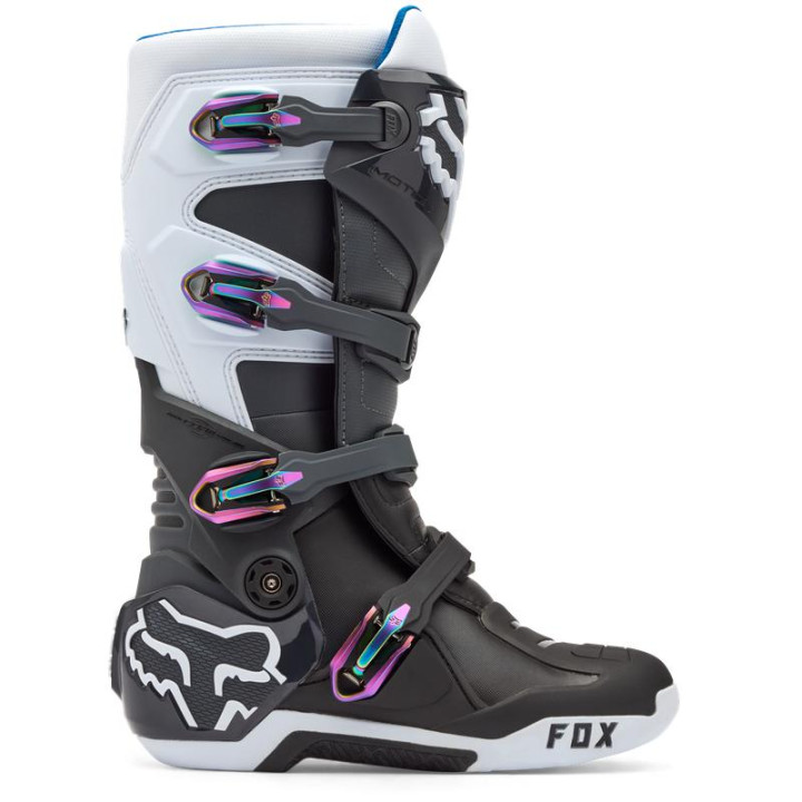 Bottes FOX motion noir/gris/blanc | Oxmoto