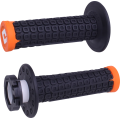 Poignée ODI nomad lock-on noir/orange d3o | Oxmoto