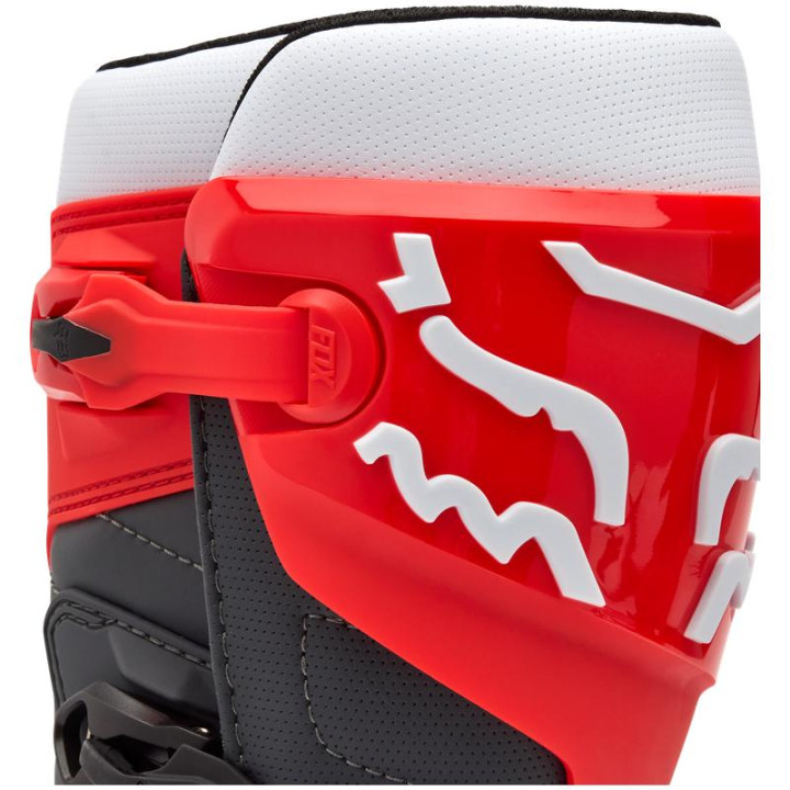 Bottes FOX comp blanc/rouge | Oxmoto