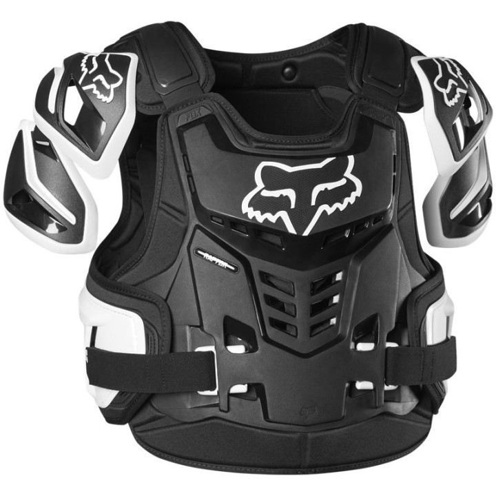 Pare-pierre FOX raptor blanc/noir | Oxmoto