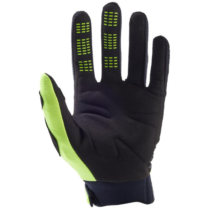 Gants FOX dirtpaw jaune fluo | Oxmoto