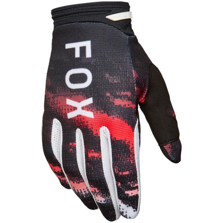 Gants FOX 180 kairos blanc/rouge | Oxmoto