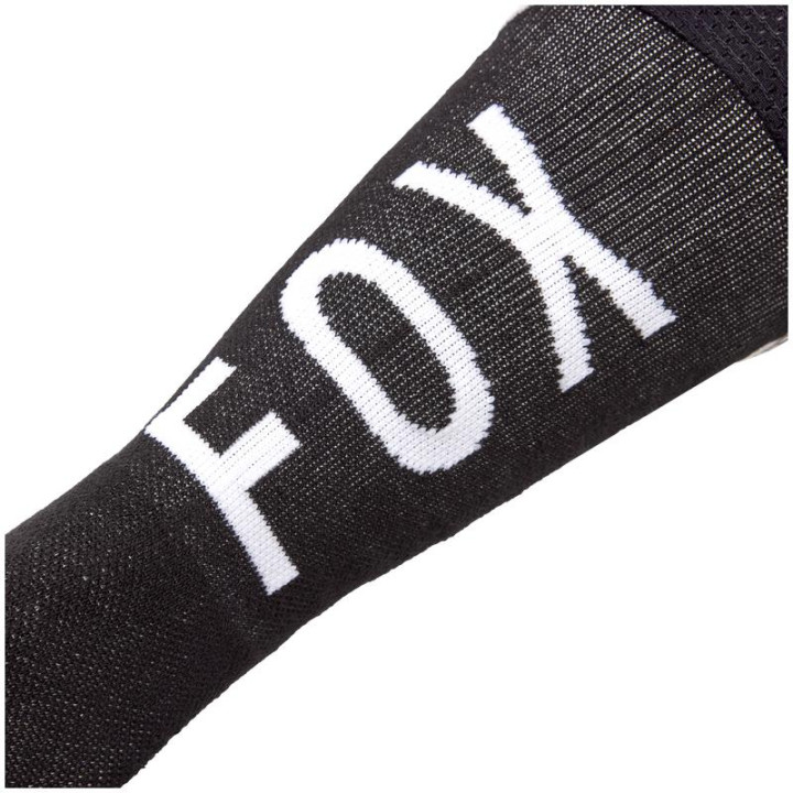 Chaussettes FOX flexair fracture kb blanc/noir | Oxmoto