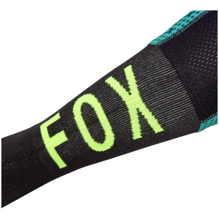Chaussettes FOX flexair fracture kb spearmint | Oxmoto