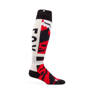 Chaussettes FOX 180 kairos blanc/rouge | Oxmoto