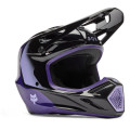 Casque enfant FOX v3 spire noir/violet | Oxmoto