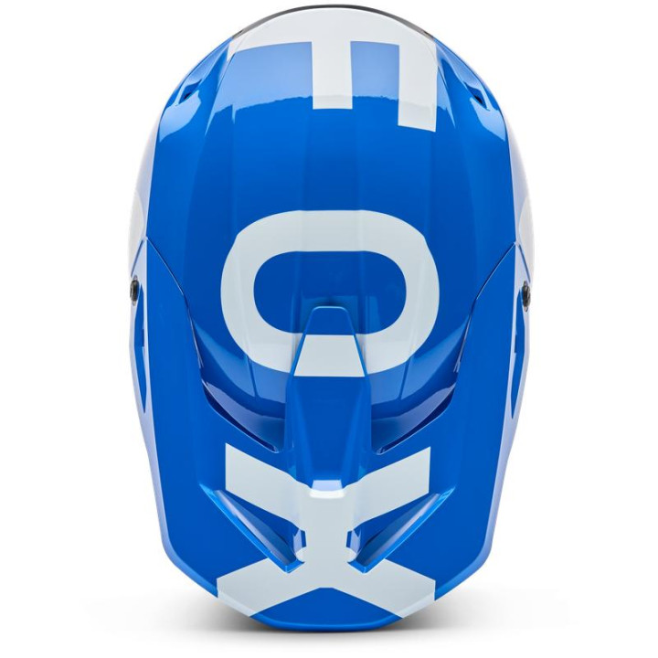 Casque enfant FOX v1 shield bleu | Oxmoto