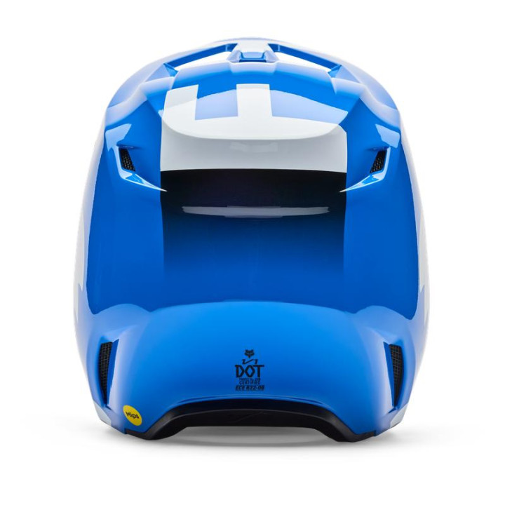 Casque enfant FOX v1 shield bleu | Oxmoto