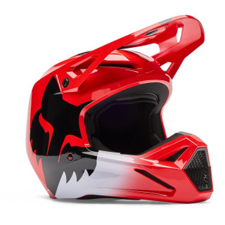 Casque enfant FOX v1 shield rouge | Oxmoto