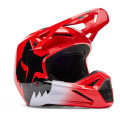 Casque enfant FOX v1 shield rouge | Oxmoto
