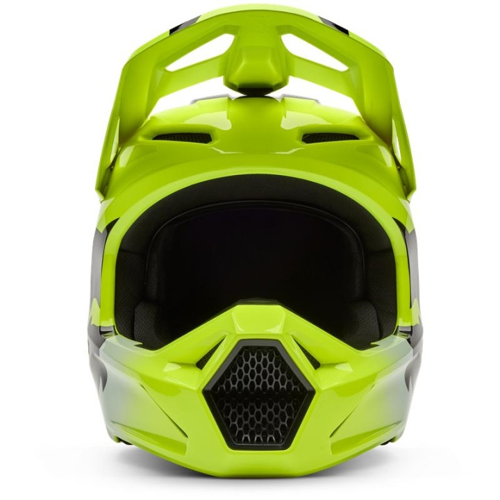 Casque enfant FOX v1 shield jaune fluo | Oxmoto