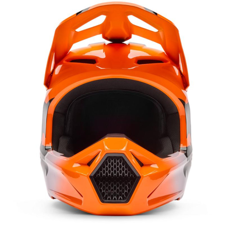 Casque enfant FOX v1 shield orange | Oxmoto