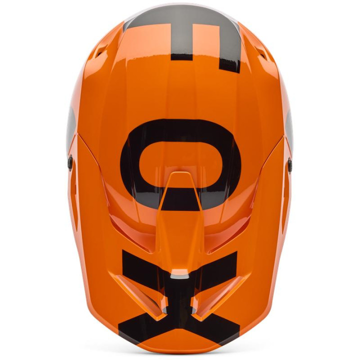 Casque enfant FOX v1 shield orange | Oxmoto