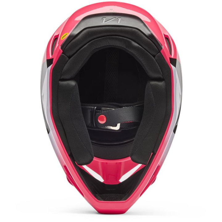 Casque enfant FOX v1 shield rose | Oxmoto