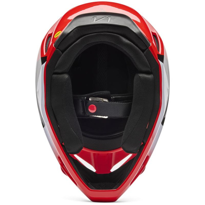 Casque enfant FOX v1 shield rouge | Oxmoto
