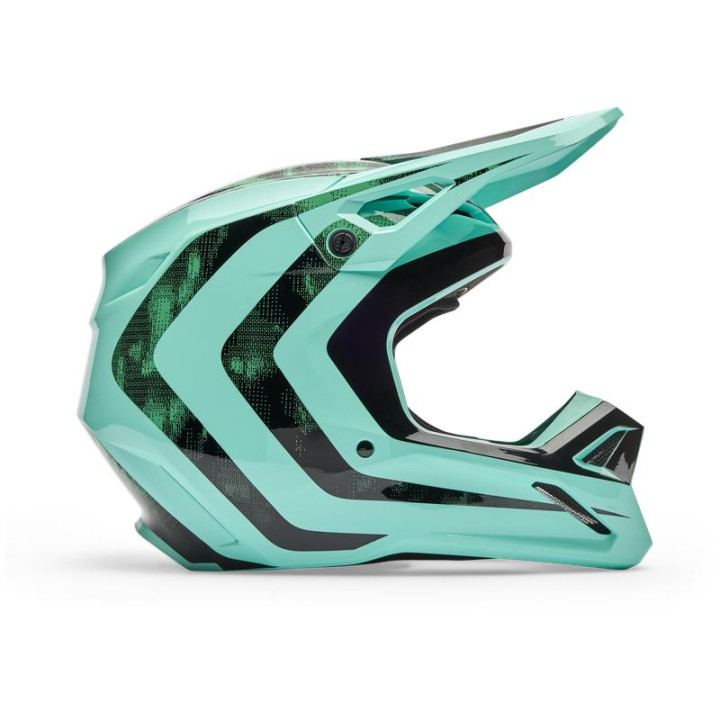 Casque enfant FOX v1 kairos turquoise | Oxmoto